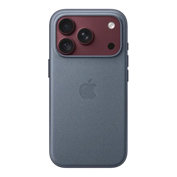 iPhone 18 Pro için MagSafe özellikli Tech Dokuma Kılıf - Şambre Mavisi