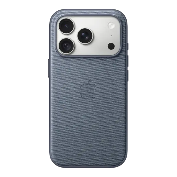 iPhone 18 Pro için MagSafe özellikli Tech Dokuma Kılıf - Şambre Mavisi
