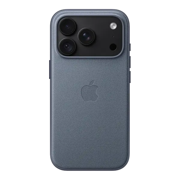 iPhone 18 Pro için MagSafe özellikli Tech Dokuma Kılıf - Şambre Mavisi