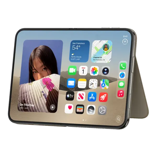 iPhone Duo için Stantlı Folio - Vizon Grisi