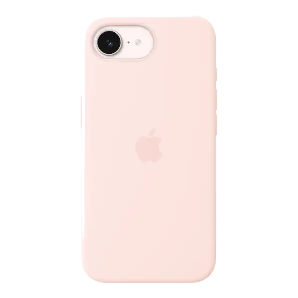 iPhone 17e için MagSafe özellikli Silikon Kılıf - Açık Pembe