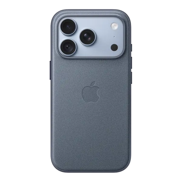 iPhone 18 Pro için MagSafe özellikli Tech Dokuma Kılıf - Şambre Mavisi